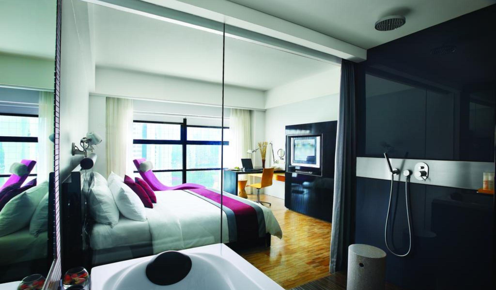 Hotel Maya Kuala Lumpur Bagian luar foto A typical room at the hotel